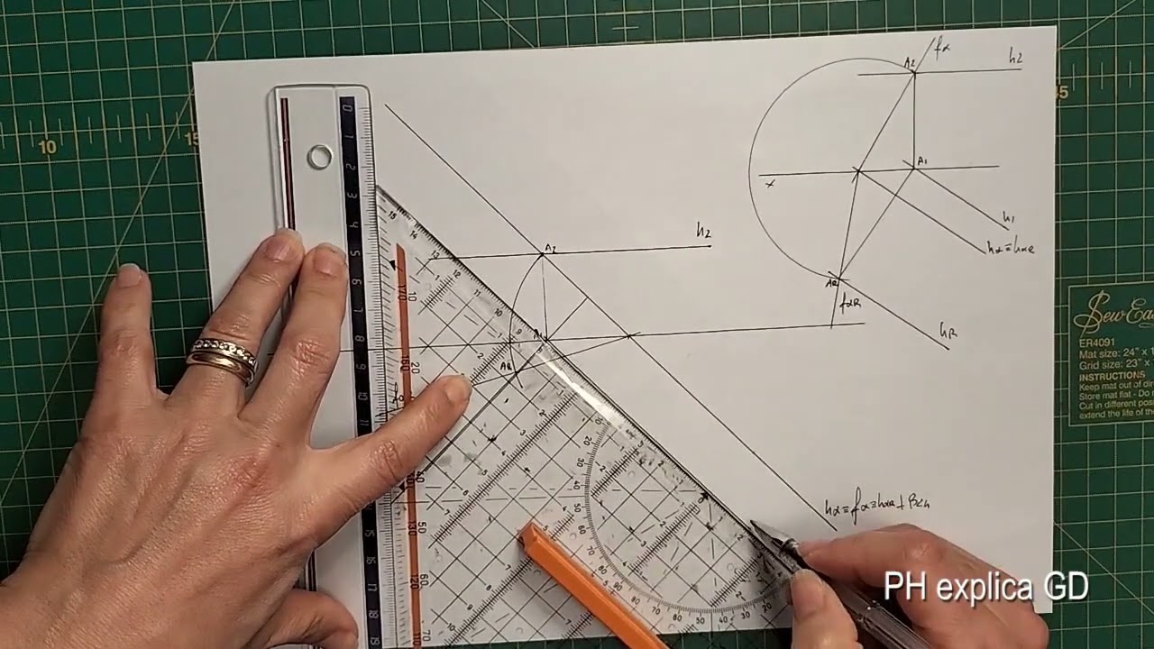 rebatimento do plano oblíquo perpendicular ao beta 24