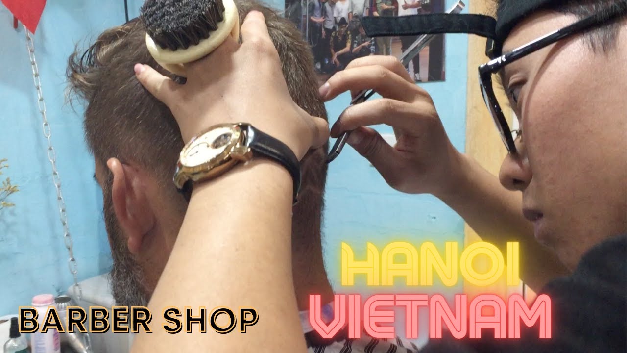 Hanoi, Vietnam ASMR Barber Shop (Hair Tattoo)