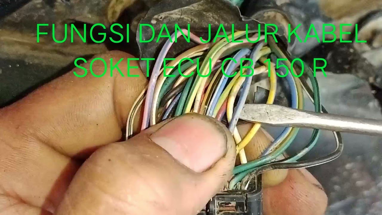 FUNGSI WARNA DAN JALUR KABEL SOKET ECU CB 150 R K 15