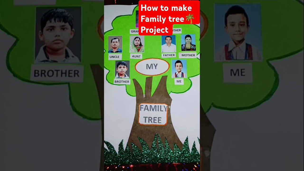 #FAMILY TREE 🌴😍💞 #how to Make family tree with photo