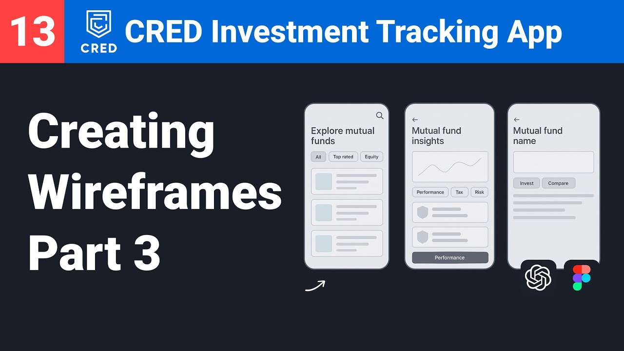 Live UX Design Ep 13: Mutual Fund UX Wireframes | Explore, Insights & Details Screens
