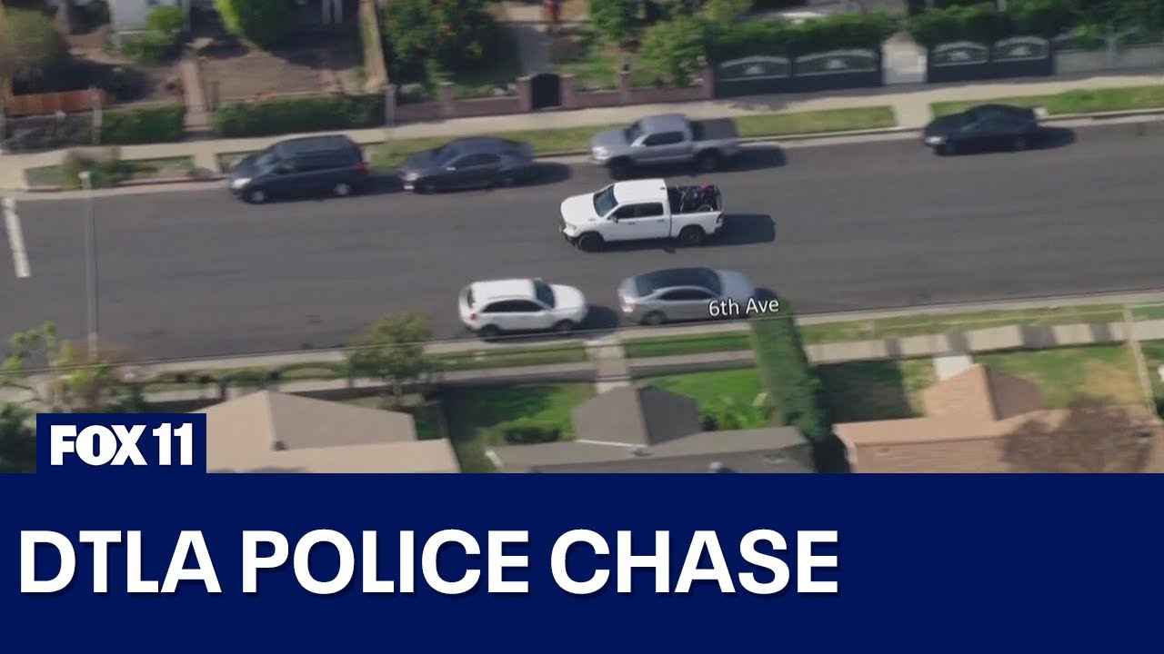 High-speed pursuit ends in foot chase