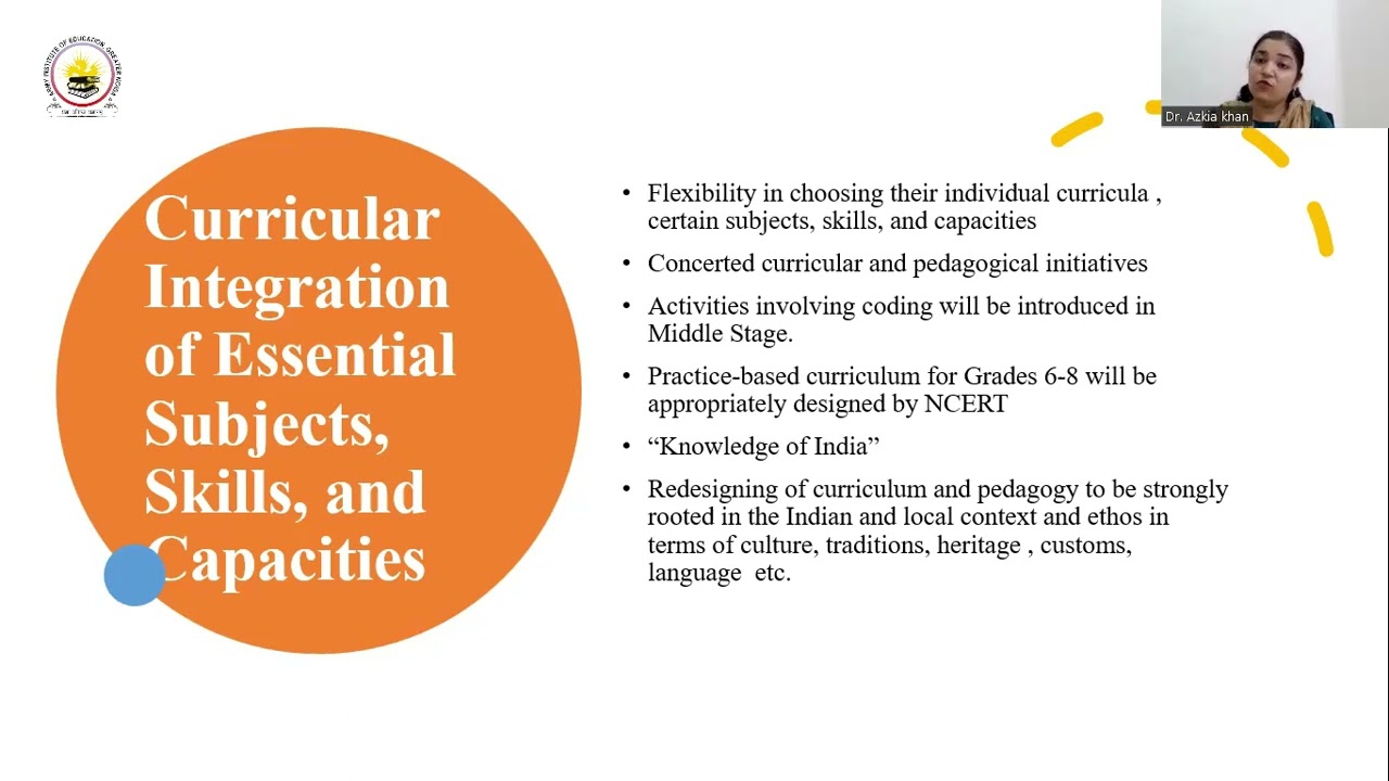 CURRICULUM AND PEDAGOGY IN SCHOOLS | NEP 2020 | by DR  AZKIA KHAN