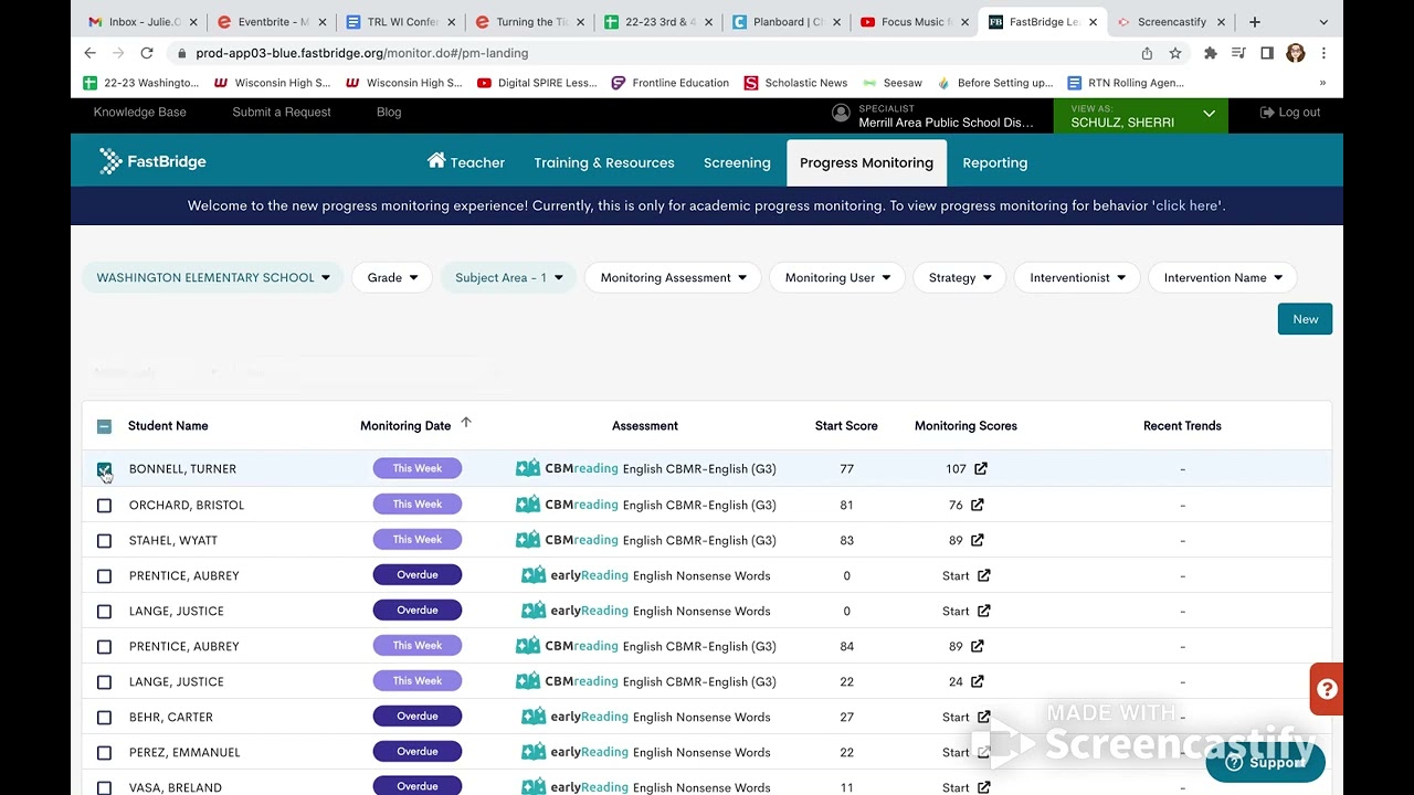 FastBridge - Progress Monitoring Tutorial