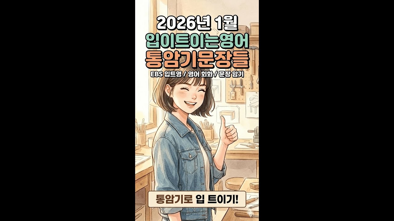 2026년 1월 입트영 통암기문장 전체 #영어회화 #유용한영어표현 #입이트이는영어