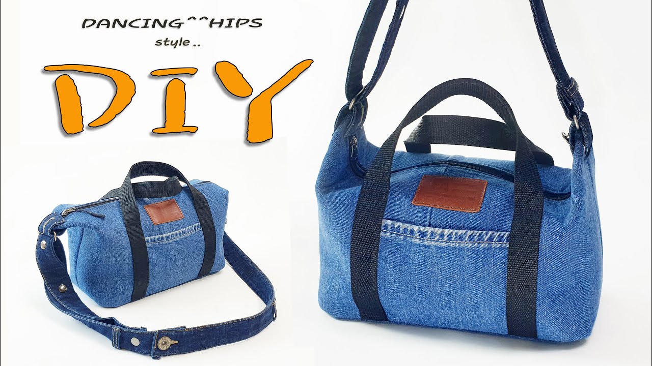 청바지로 토트백 겸 크로스백 만들기/diy/리폼/청바지로 가방만들기/denim tote bag tutorial/tote bag sewing tutorial/diy jeans bag