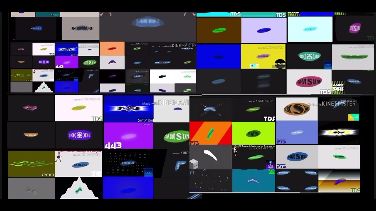 Samsung logo (2001-2009) in 190 Samsung hisrtoy