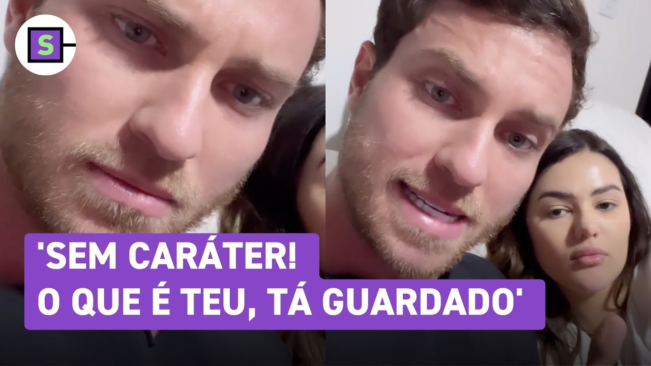 Lucas Bissoli e Eslovênia se revoltam com mensagens na DM da ex-BBB: 'Sem caráter'