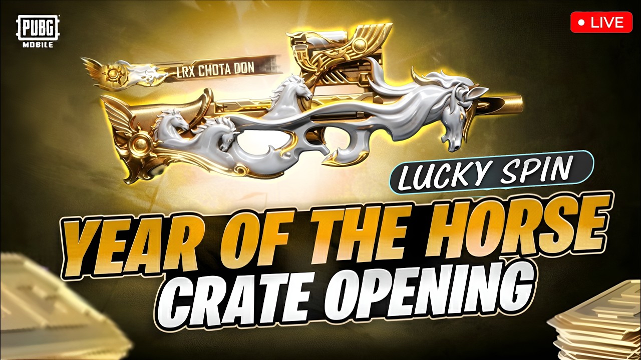 🐎 GOLDEN PAGASUS P90 HUNT 🎰 Chinese New Year Spin 🔥 PUBG LIVE | Road to 2000 Subs