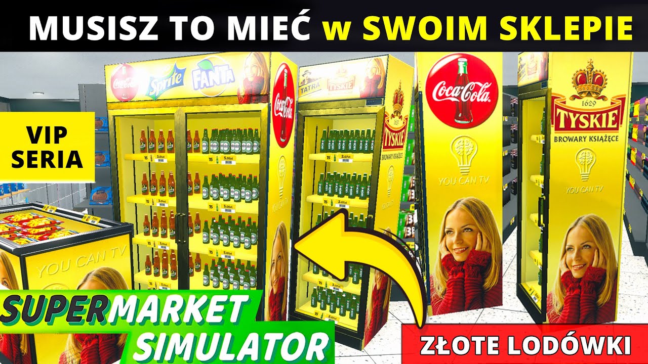 TOTALNY HIT w SUPERMARKET SIMULATOR. Złote lod&oacute;wki mody Poradnik jak pobrać? Symulator Sklepu mods
