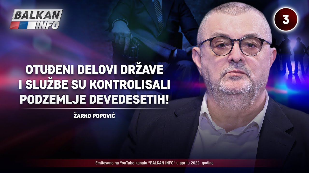 INTERVJU: Žarko Popović - Otuđeni delovi države i službe su kontrolisali celo podzemlje! (9.4.2022)