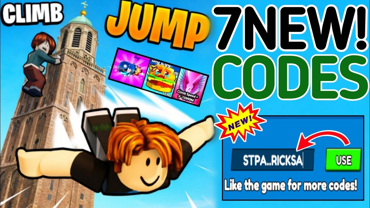 ⚠️ UPDATES ⚠️ CLIMB AND JUMP TOWER CODES IN APRIL 2026 - ROBLOX CLIMB AND JUMP TOWER CODES 2026