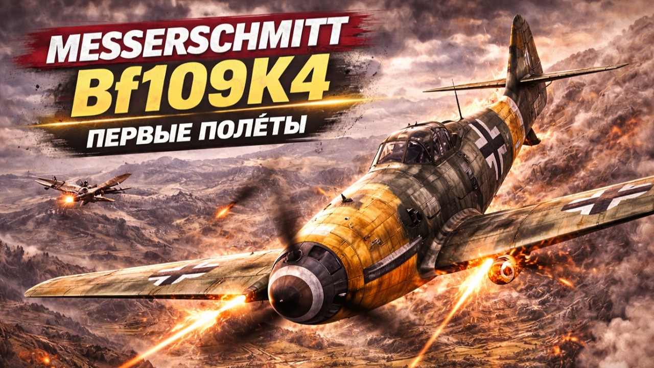 первые полёты на messerschmitt bf-109K4 @CrazyRussianPilot