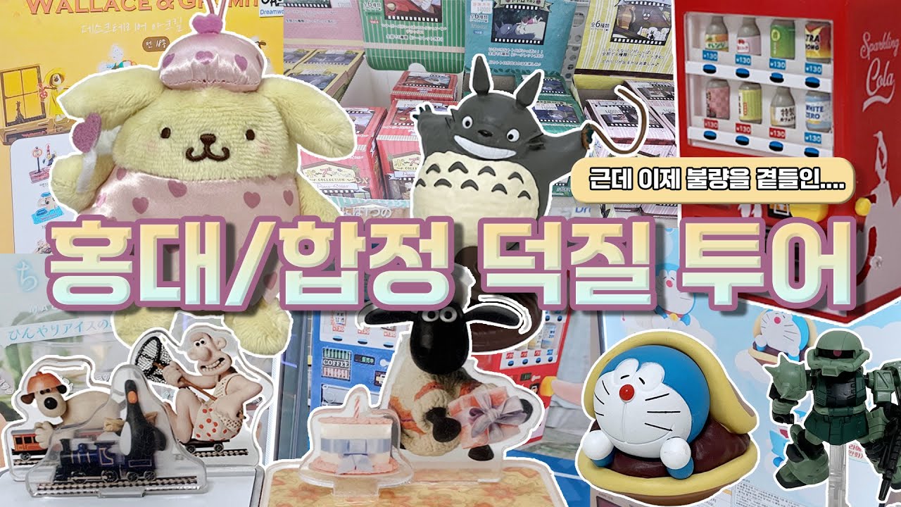 🎡홍대·합정 가챠샵 털기! 토토로🍃폼폼푸린🍮건담까지 싹쓸이💸(AK몰, 피규어 프레소, 팝마트 등등)
