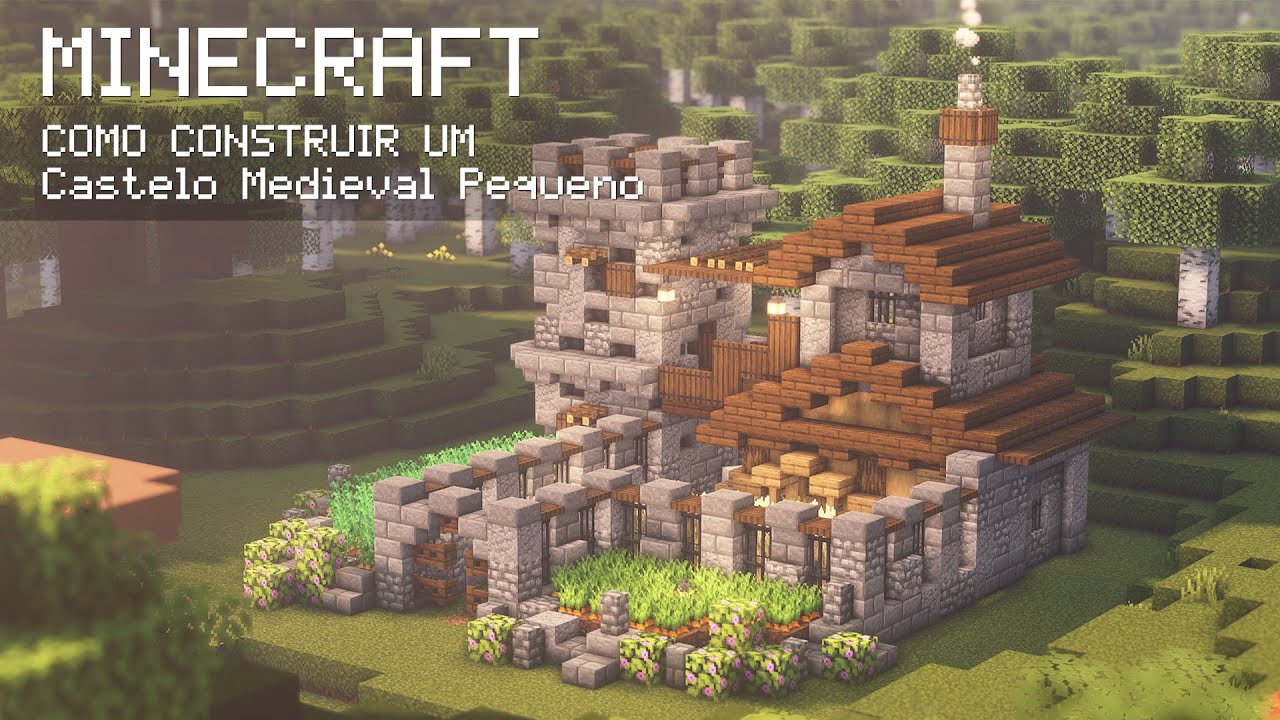 Como Construir um Castelo Pequeno Para Survival | Minecraft