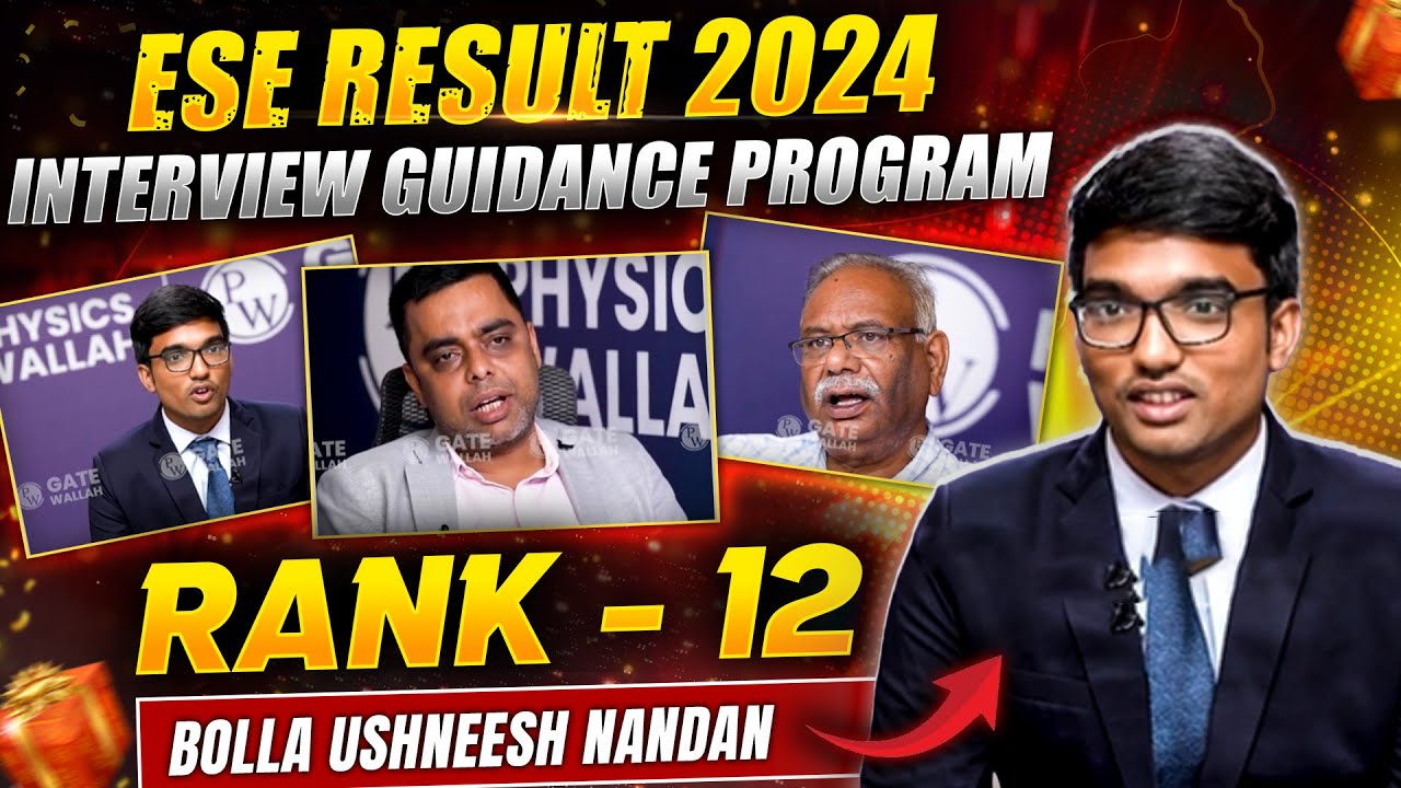 UPSC ESE Result 2024 | Meet Bolla Ushneesh Nadan | UPSC ESE Rank 12 | IES Interview Guidance Program