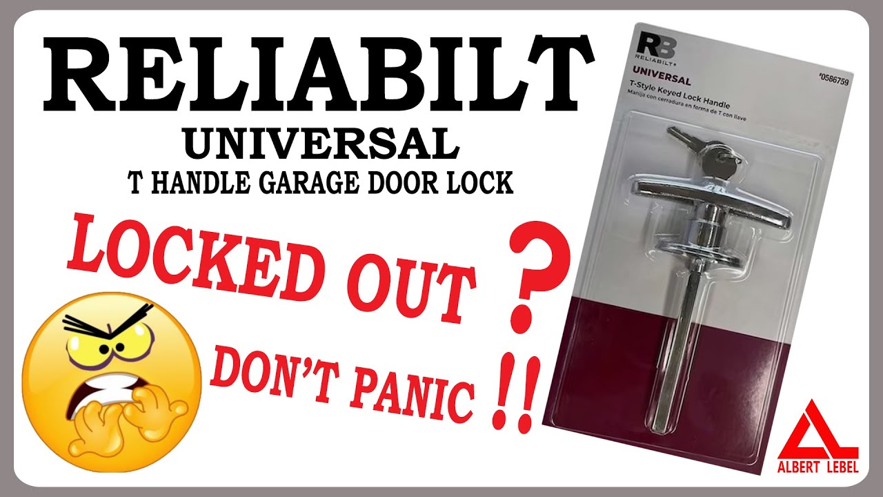 [562] Reliabilt T handle garage door lock (Don't panic if keys are lost)