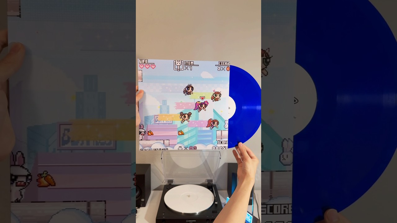 &lsquo;New Jeans Custom Vinyl&rsquo;🐰 #newjeans #music #vinyl #unboxing #kpop #kpopshorts #vinylrecords #custom
