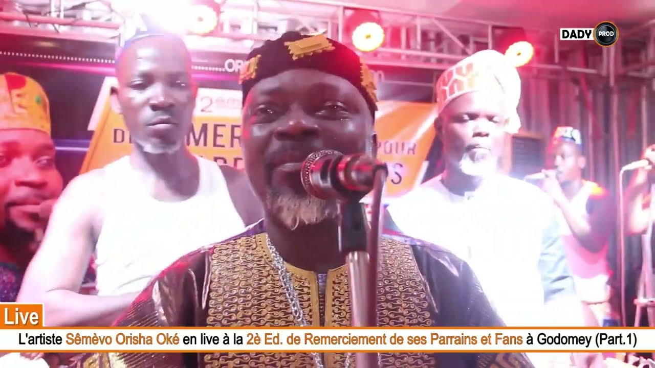 Sêmèvo Orisha Oké en live à la 2è Ed  de Remerciement de ses Parrains et Fans à Godomey Part  1