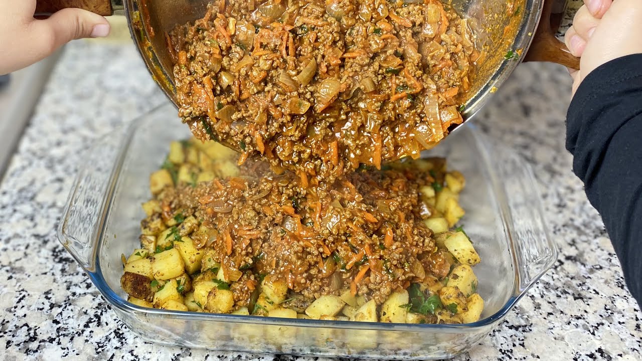 КАРТОФЕЛЬ И ФАРШ 🥔👩🏻 🍳 Идеальный микс для быстрого ужина!