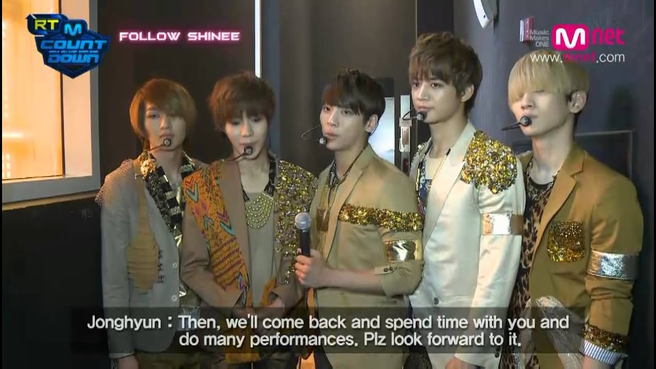 120419 Mcountdown RT follow SHINee