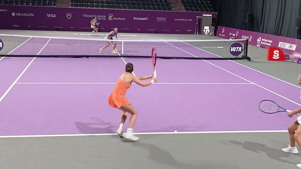JAQUELINE CRISTIAN / GABRIELA RUSE, în tur 1, la WTA 250, TRANSYLVANIA OPEN, CLUJ 2026  