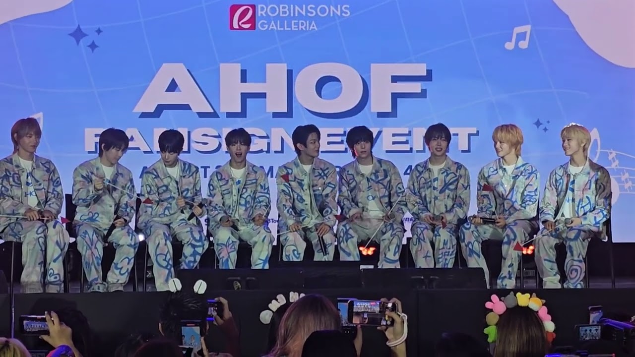 AHOF Q&A session (Fansign Event Manila)