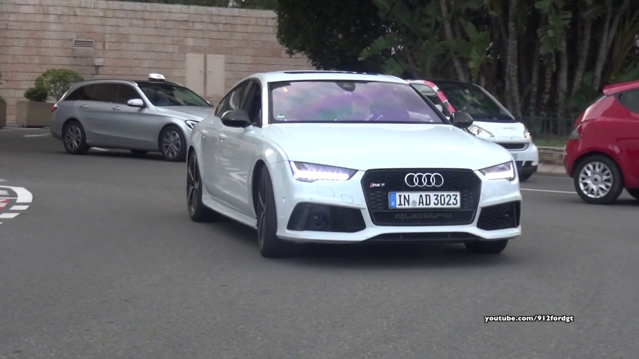 Audi RS7 Performance 605 hp hard Accelerations and Revs