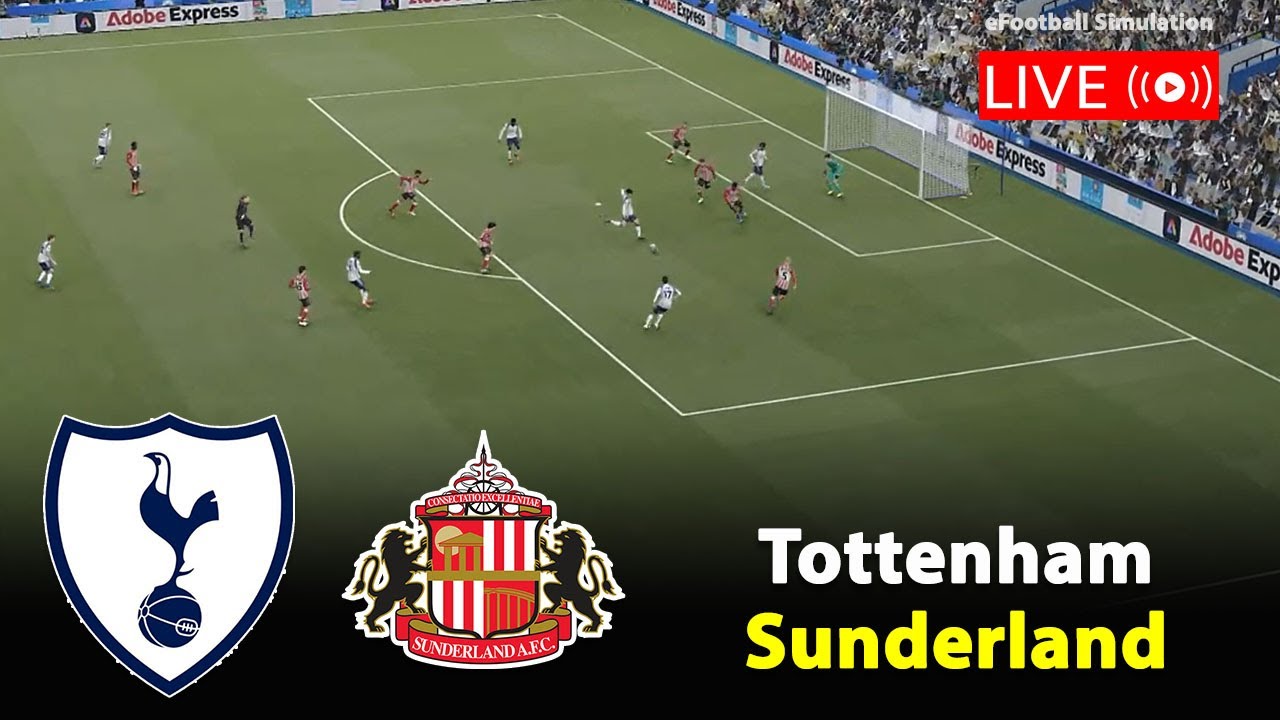 🔴Live- Tottenham vs Sunderland | England Premier League 2025/26 Match | PES21 Game Simulation