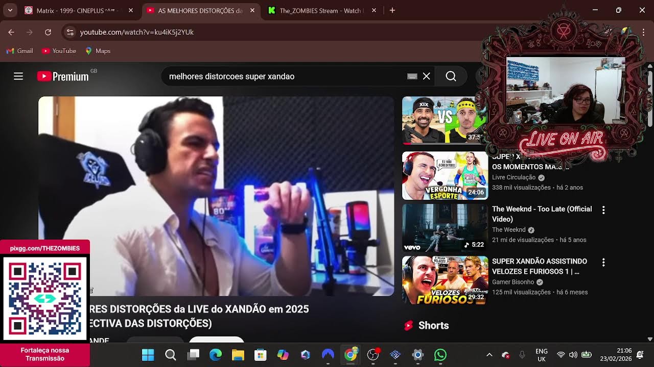 Transmissão da noite