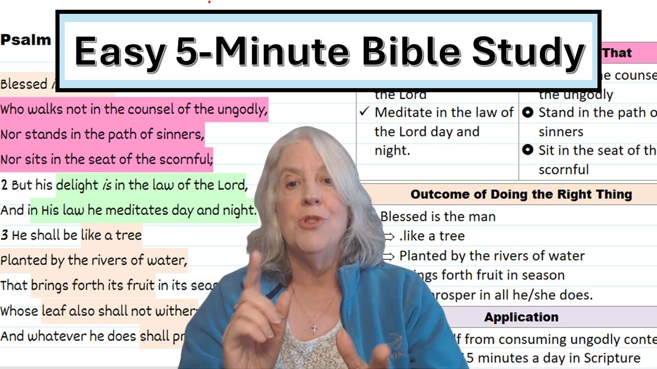 Easy 5-Minute Bible Study Method: Do This Not That