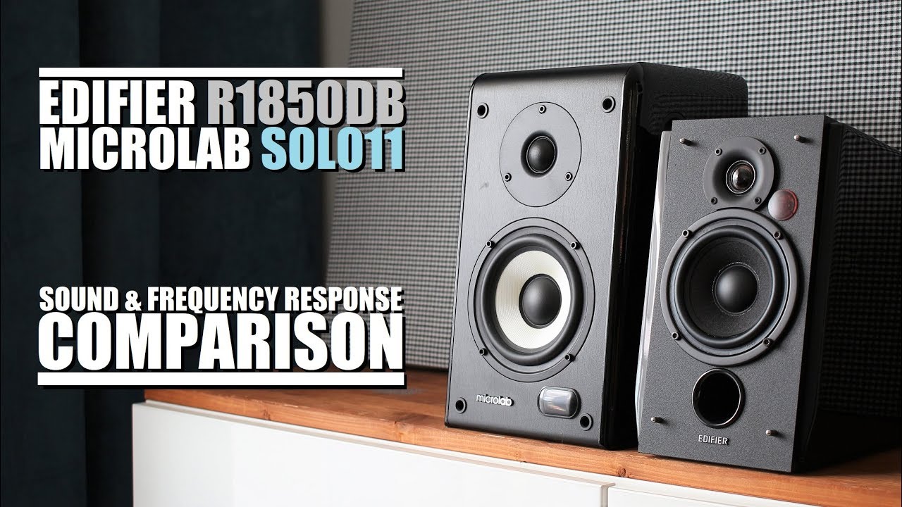 Microlab Solo 11 против Edifier R1850DB || Сравнение звука и частотных характеристик