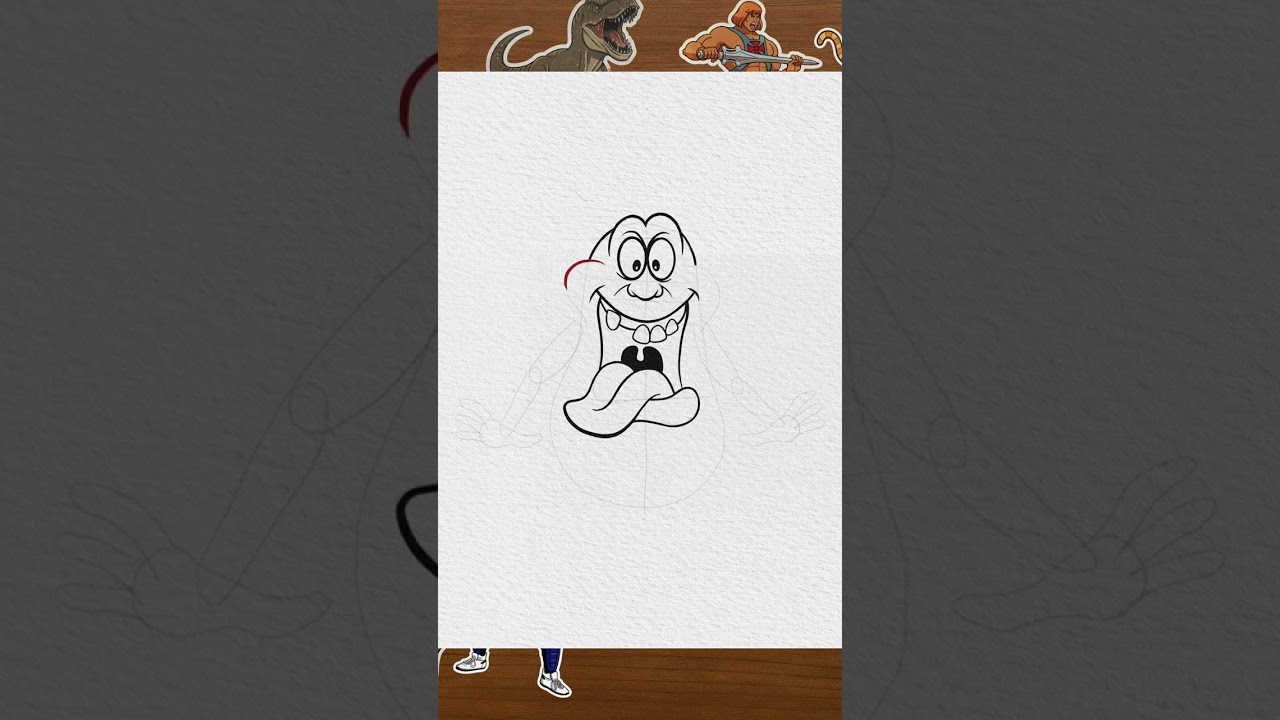 Drawing SLIMER (The Real Ghostbusters) (PDT)