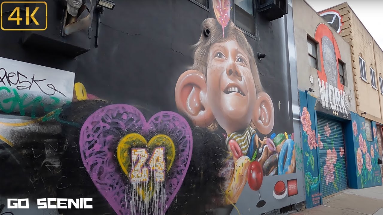 Graffiti Walk Wyckoff Ave, Brooklyn NY | NYC 4K | GO SCENIC