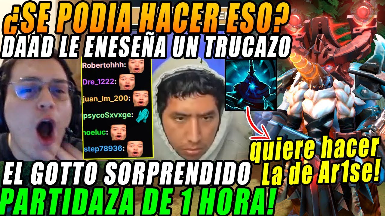 😲Matthew y Daad poseido x Ar1se se juegan partidaza de 1 hora😲el gotto sorprendido por este truco