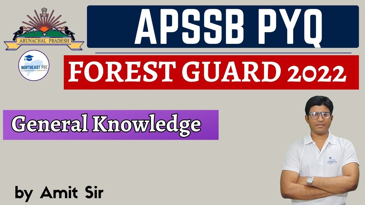 APSSB FOREST GUARD 2022 P2 | GENERAL KNOWLEDGE I APSSB GK PYQ #apssb #apssbpyq