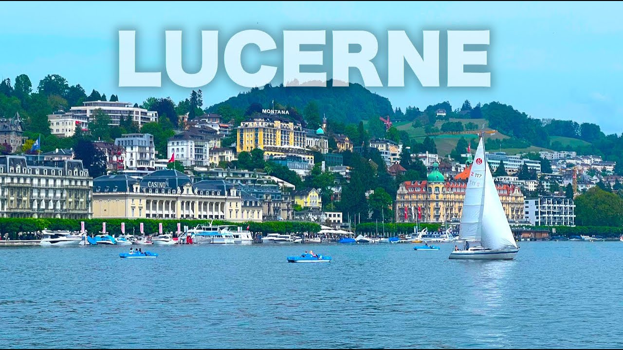 Lucerne Switzerland | Walking Tour 4K HDR Dolby Vision