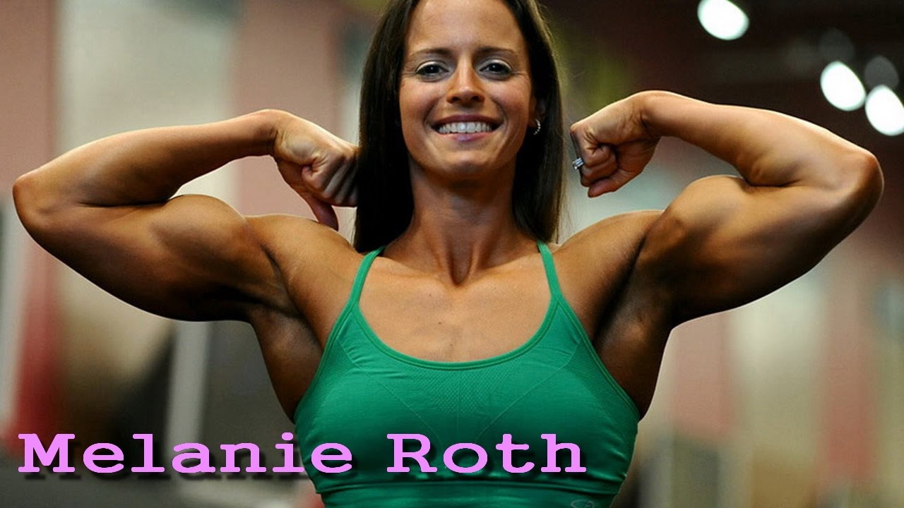 Melanie Roth charming girl with huge biceps | American fitness athlete