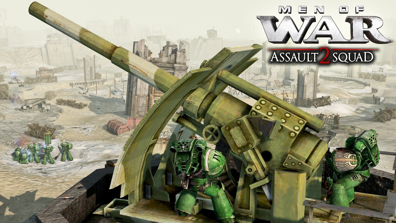 DARK ANGELS vs BLACK LEGION - Men of War: Assault Squad 2 | Warhammer 40k Mod (4K)