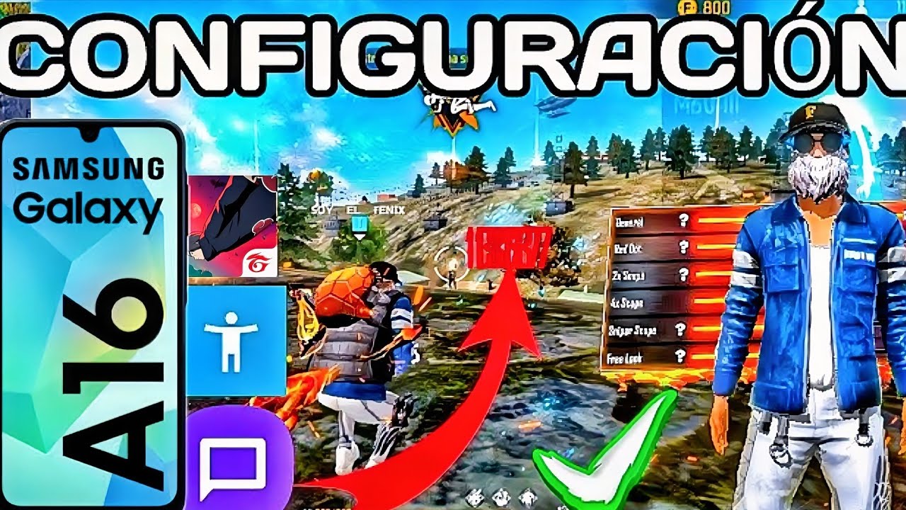 La mejor configuración de sensibilidad para Samsung A16 G5 Free Fire
