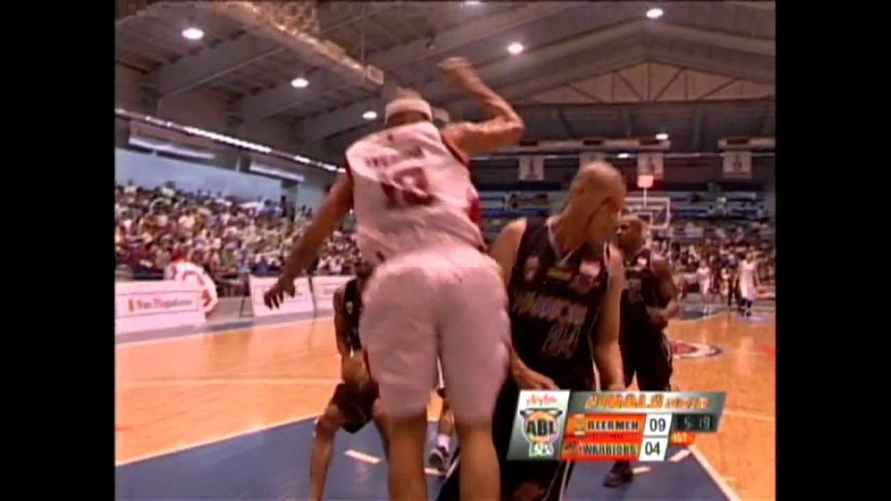 Evan Brock Two-Handed Jam in Game 3 of ABL Finals