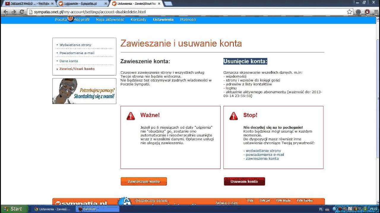 Jak usunąć Konto Na Sympati? Co i jak? Zobacz