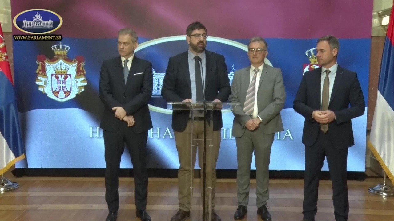 конференција за новинаре народних посланика Радомира Лазовића и доц. др Биљане Ђорђевић 05.03.2026.