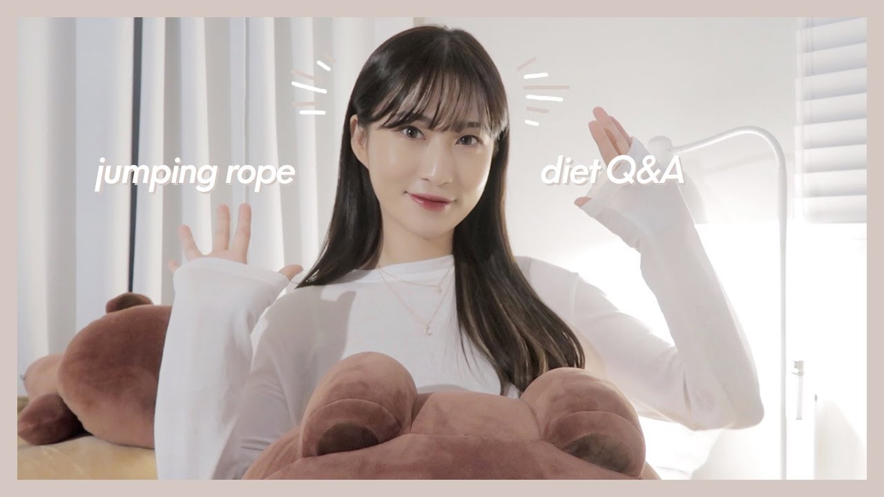 (eng/jpn) 3주동안 8kg 감량했었던 줄넘기 다이어트 Q&A 💪🏻(운동 방법? 종아리, 허벅지 알배김? 등등!)