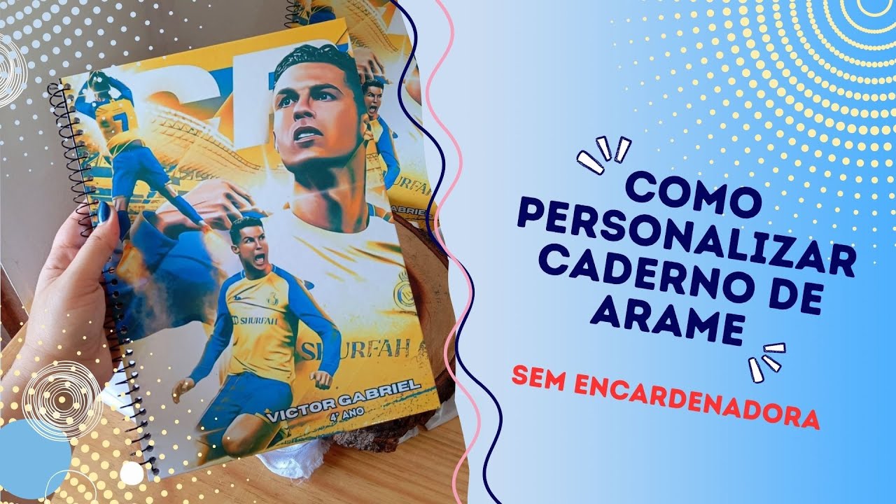 COMO PERSONALIZAR CADERNO DE ARAME?