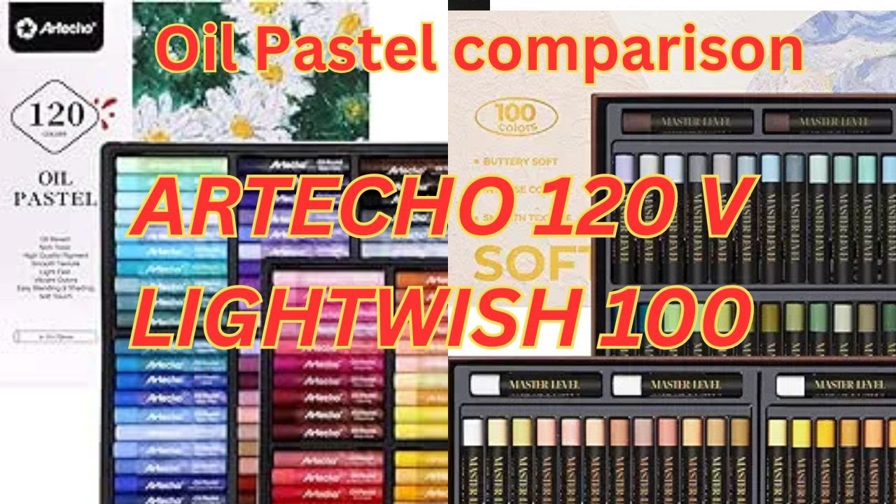 Oil Pastel review -   Artecho v Lightwish Oil Pastels
