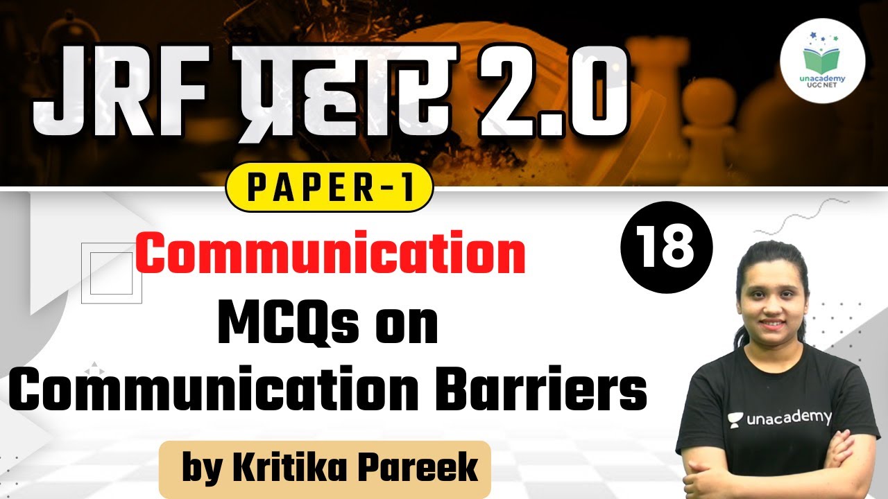 NTA UGC NET 2021 | Communication by Kritika Pareek | MCQs on Communication Barriers
