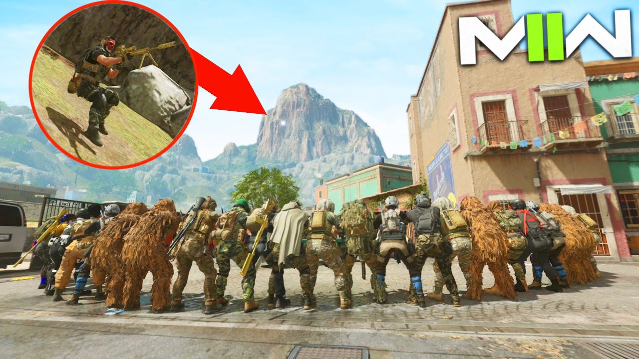I WAS HIDING FROM ALL 28 OF THEM OUTSIDE THE MAP ON MW2!?!?! 