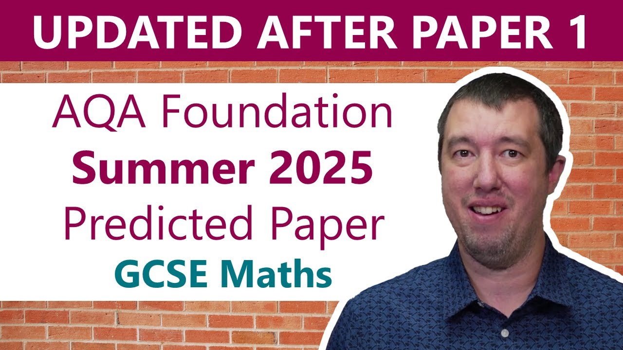 June 2025 Predicted Maths GCSE Paper 2 Calculator AQA (Foundation) Calculator Exam 8300/2F