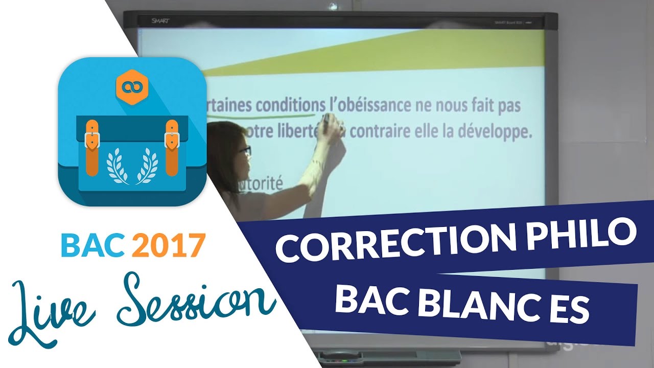 Bac Blanc ES : Correction en live de l'épreuve de Philosophie